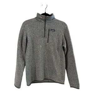 Patagonia Boy’s Popular Preppy Athletic Sporty Pullover Grey Speckled XXL